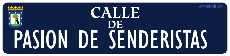 cartel_de_calle-de-Pasion de Senderistas _en_madrid_antiguo